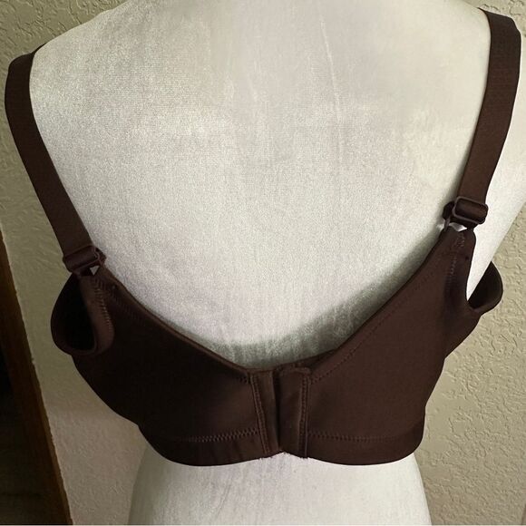 Vanity Fair 42C Beauty Back Back Smoother Full-Figure Wireless Bra 71380 Brown - Picture 8 of 10
